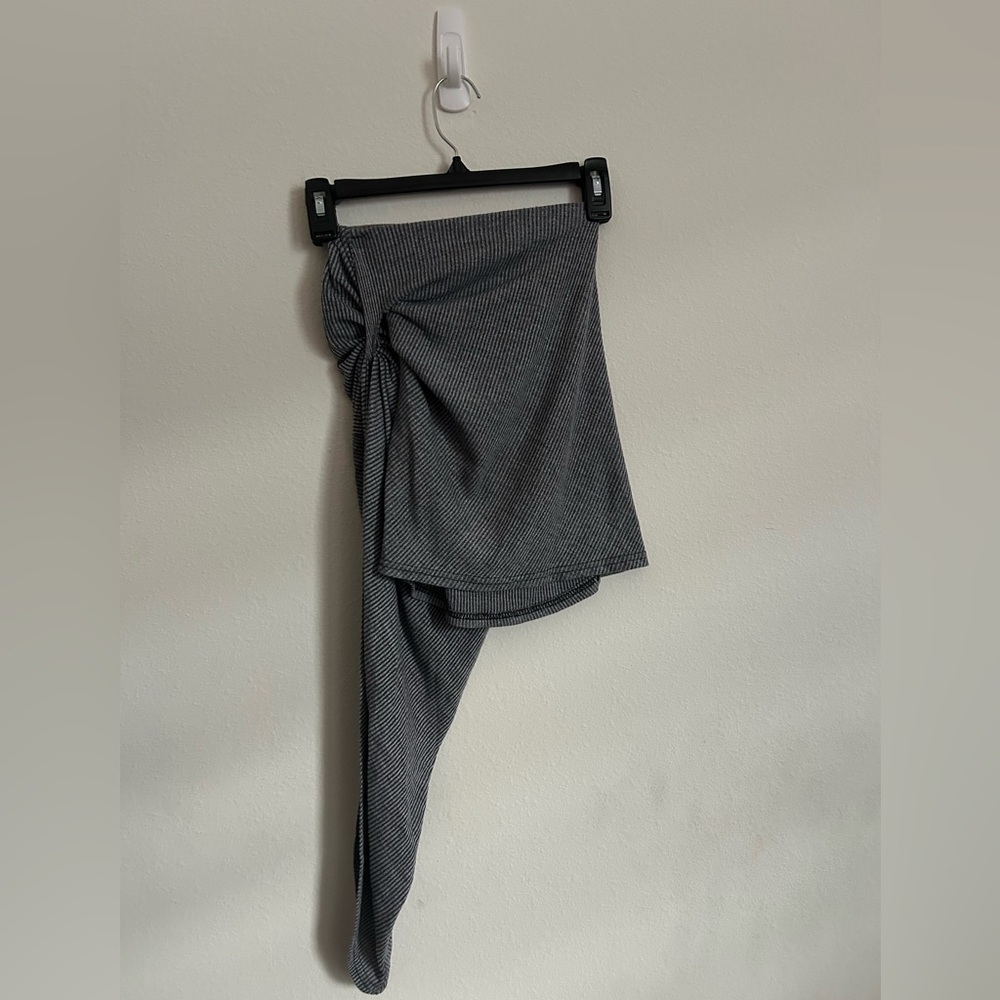 Charlotte Russe Gray Asymmetrical Skirt